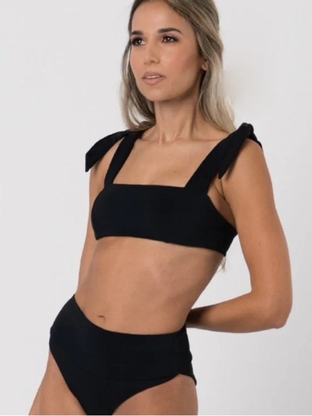 inBodi Swim Marco Bandeau Bikini Top | Black | Small